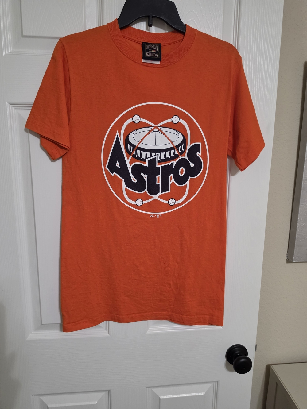Majestic Orange Vintage Houston Astros Graphic Tee